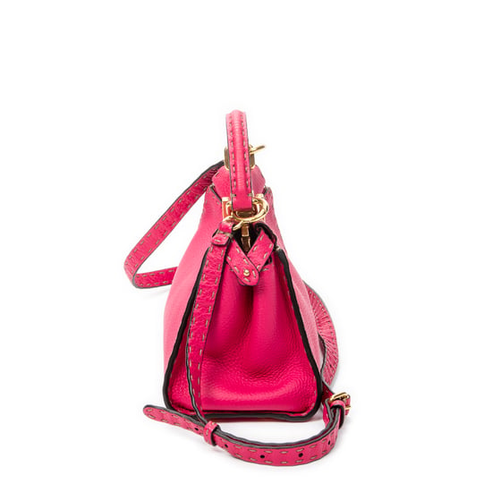 Fendi Mini Peekaboo en rosa Cuero de ternero - Image 3