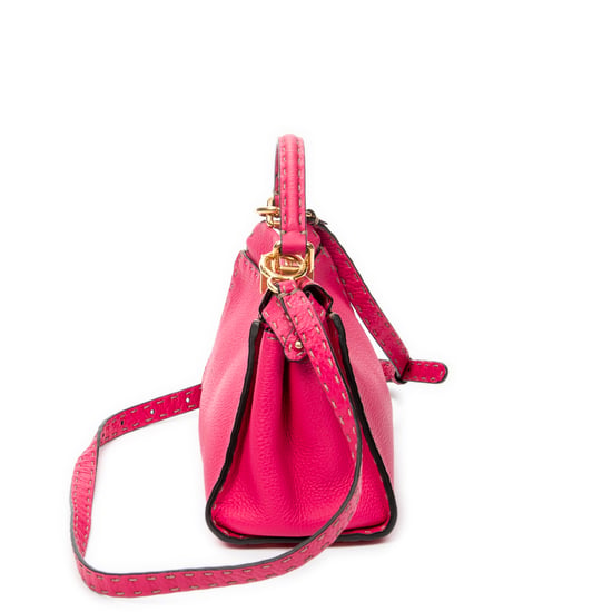 Fendi Mini Peekaboo en rosa Cuero de ternero - Image 4
