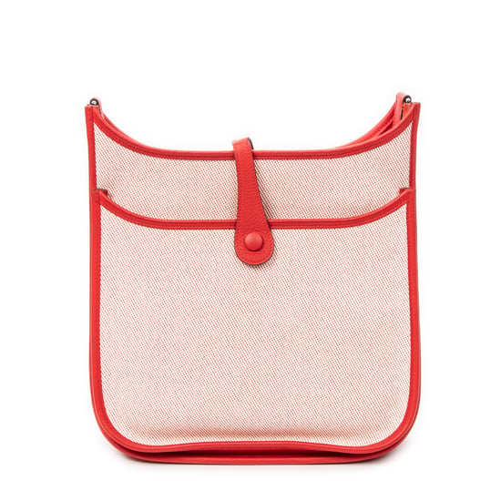 Hermès Evelyne III PM en rojo Lienzo - Image 5