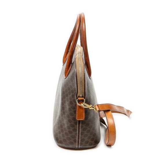 Celine Dome Top Handle  en  marrón Lienzo recubierto - Image 3