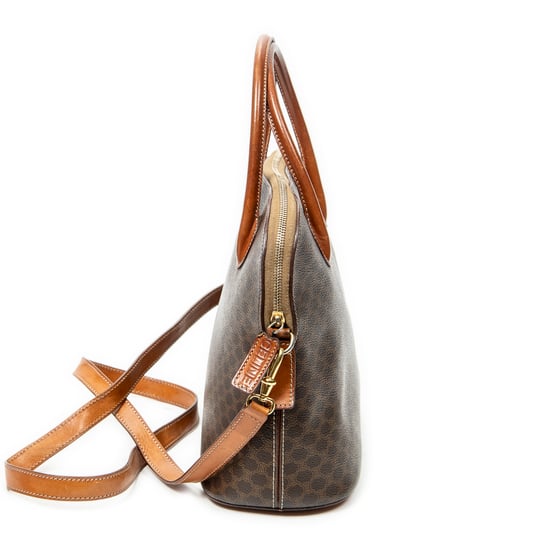 Celine Dome Top Handle  en  marrón Lienzo recubierto - Image 4
