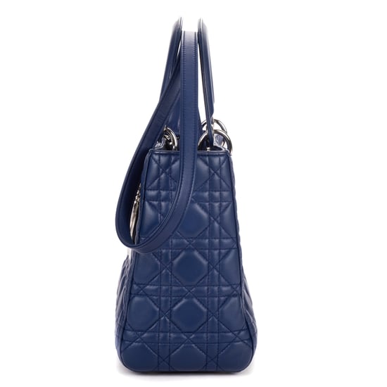 Dior Medium Lady Dior Medium en Marina Cuero de ternero - Image 3