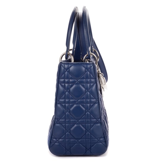 Dior Medium Lady Dior Medium en Marina Cuero de ternero - Image 4