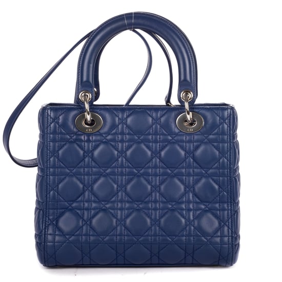 Dior Medium Lady Dior Medium en Marina Cuero de ternero - Image 5