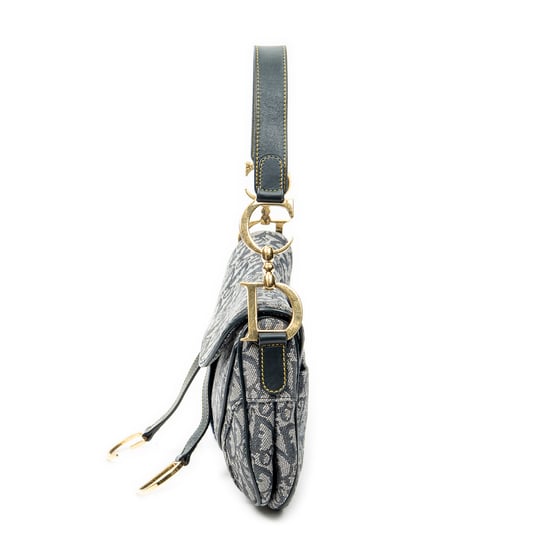 Dior Trotter Double Saddle Bag  en  Marina Lienzo - Image 3