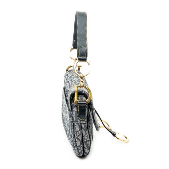 Dior Trotter Double Saddle Bag  en  Marina Lienzo - Image 4