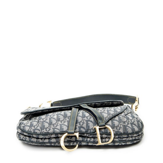 Dior Trotter Double Saddle Bag  en  Marina Lienzo - Image 6