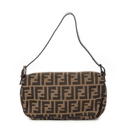 Fendi Baguette en marrón Lienzo - Image 5