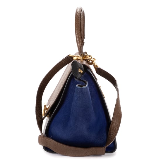 Celine Small Tricolor Trapeze Small en Brown Cuero de ternero - Image 3