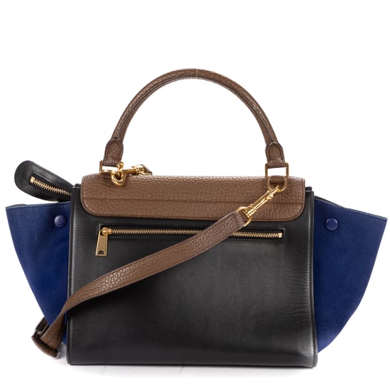 Celine Small Tricolor Trapeze Small en Brown Cuero de ternero - Image 5