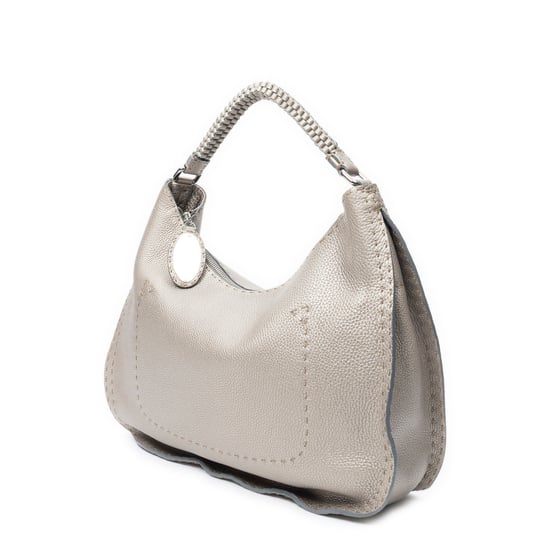 Fendi Large Selleria Hobo  en  plata Cuero de ternero - Image 2