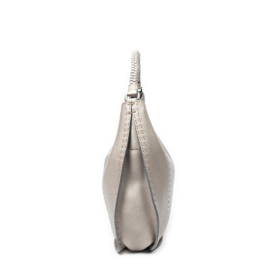 Fendi Large Selleria Hobo  en  plata Cuero de ternero - Image 4