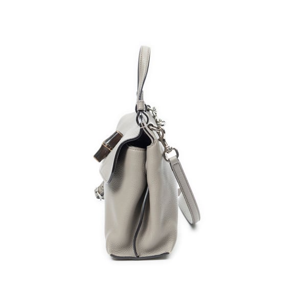 Gucci Small Bamboo Daily Top Handle en gris Cuero de ternero - Image 3