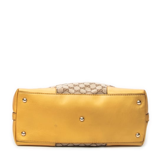 Gucci Medium Lovely Heart Hobo en beige Lienzo - Image 6