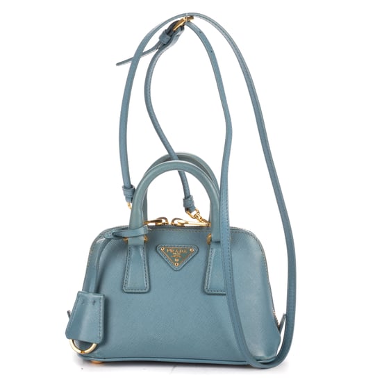 Prada Mini Promenada Mini en azul Cuero de ternero - Image 1