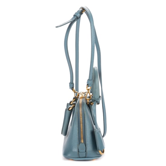 Prada Mini Promenada Mini en azul Cuero de ternero - Image 4
