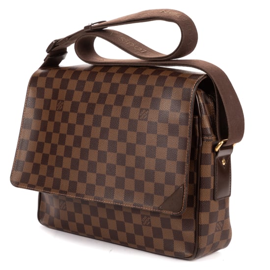 Louis Vuitton Shelton MM en Marrón oscuro Lienzo recubierto - Image 2