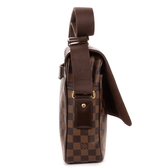 Louis Vuitton Shelton MM en Marrón oscuro Lienzo recubierto - Image 4