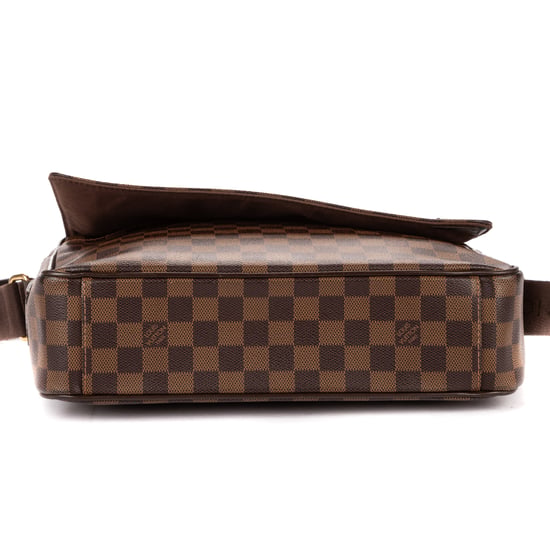 Louis Vuitton Shelton MM en Marrón oscuro Lienzo recubierto - Image 6
