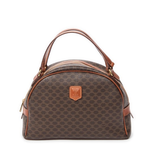 Celine Dome Bowler Bag en marrón Lienzo recubierto - Image 1