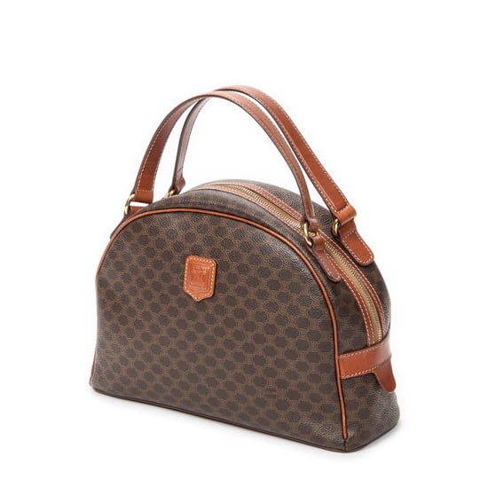 Celine Dome Bowler Bag en marrón Lienzo recubierto - Image 2