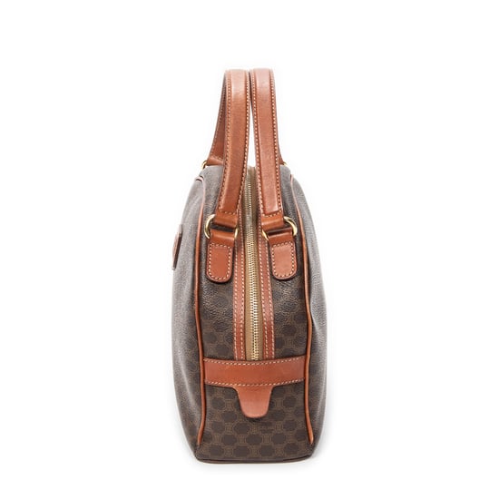 Celine Dome Bowler Bag en marrón Lienzo recubierto - Image 3