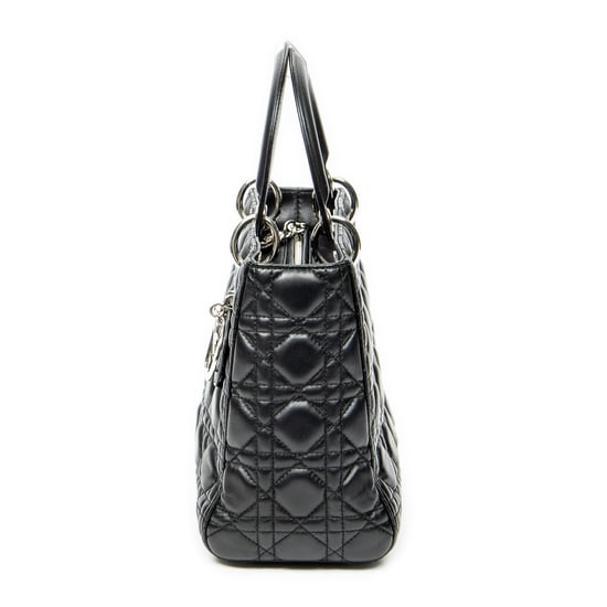 Dior Medium Lady Dior Zip en negro Cuero de ternero - Image 3
