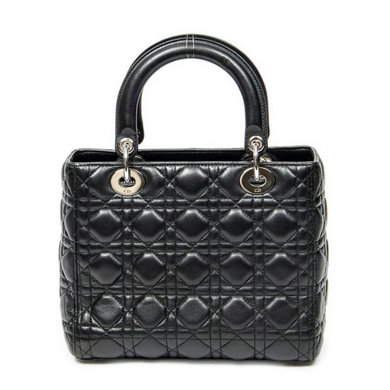 Dior Medium Lady Dior Zip en negro Cuero de ternero - Image 5