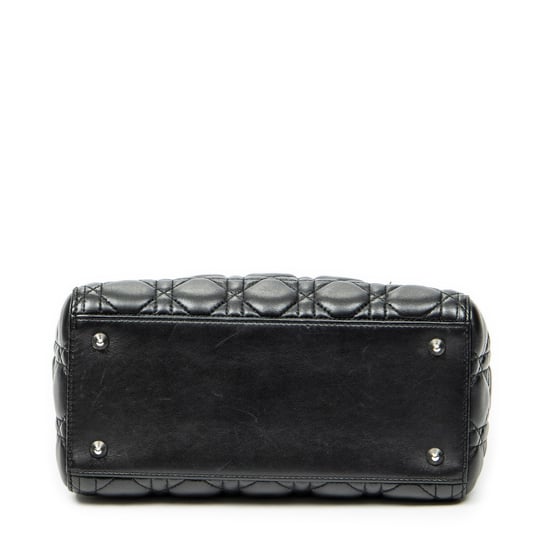 Dior Medium Lady Dior Zip en negro Cuero de ternero - Image 6