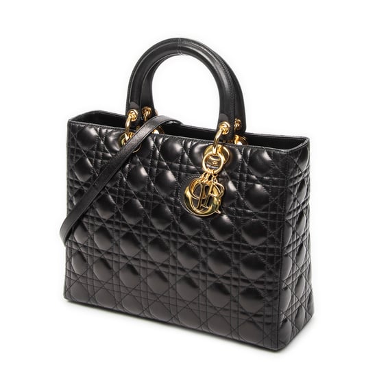 Dior Large Lady Dior Zip en negro Cuero de ternero - Image 2