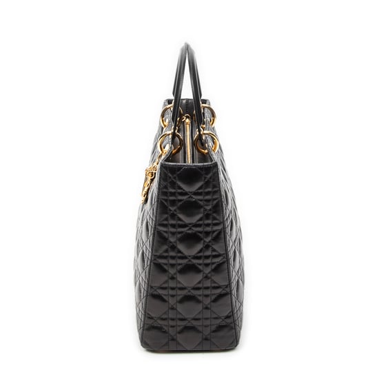 Dior Large Lady Dior Zip en negro Cuero de ternero - Image 3