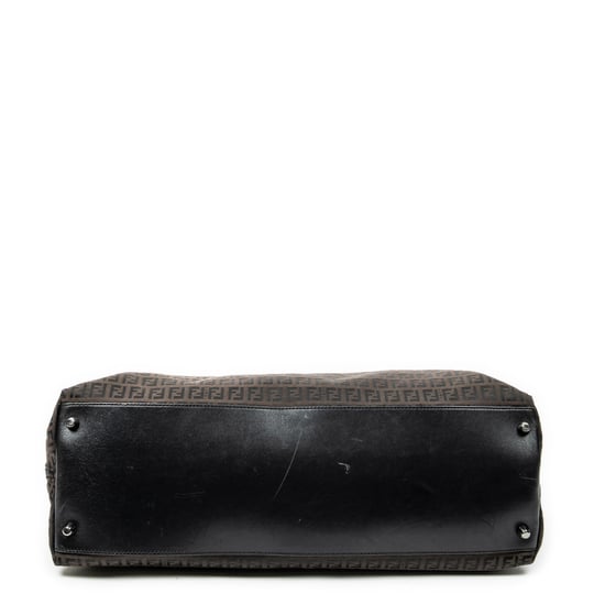 Fendi FF Weekender en marrón oscuro Lienzo - Image 6