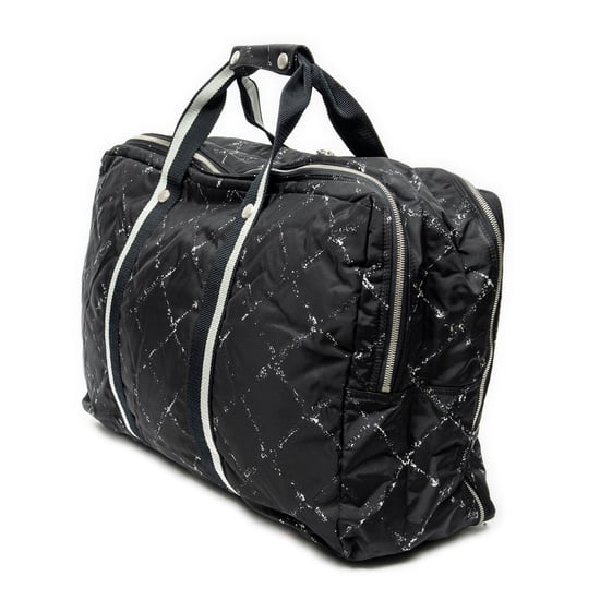 Chanel Old Travel Line Weekender en negro Lienzo - Image 2