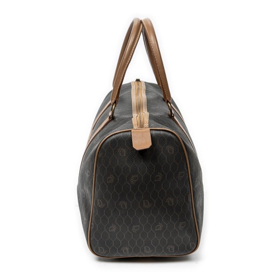 Dior Vintage Small Travel Boston en gris Lienzo recubierto - Image 3