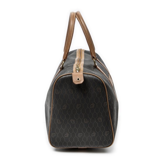 Dior Vintage Small Travel Boston en gris Lienzo recubierto - Image 4