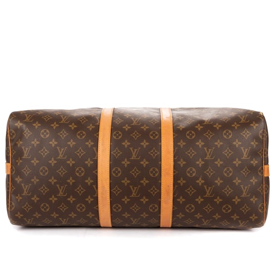 Louis Vuitton Keepall 55 en Brown Lienzo recubierto - Image 6