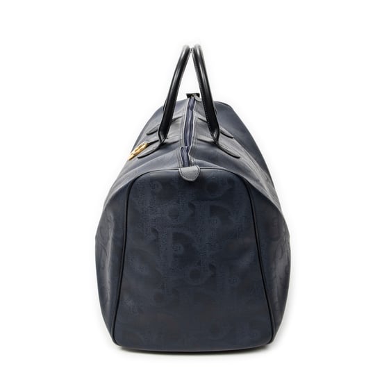 Dior Vintage Large Travel Boston en Marina Lienzo recubierto - Image 3