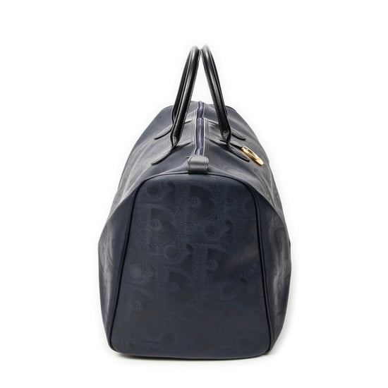Dior Vintage Large Travel Boston en Marina Lienzo recubierto - Image 4