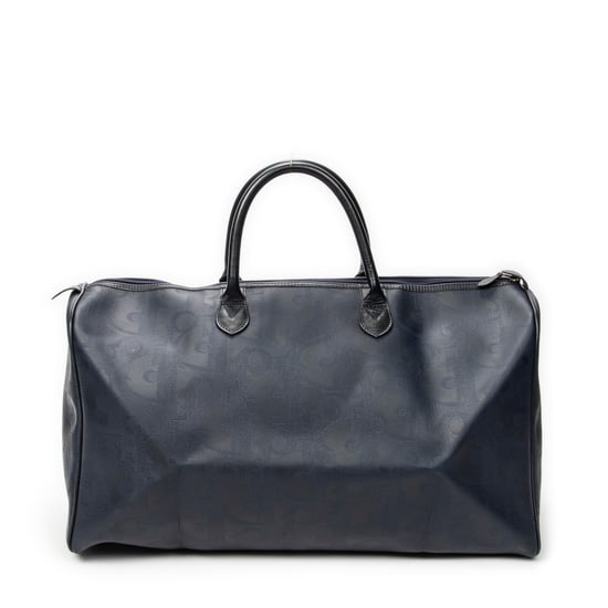 Dior Vintage Large Travel Boston en Marina Lienzo recubierto - Image 5