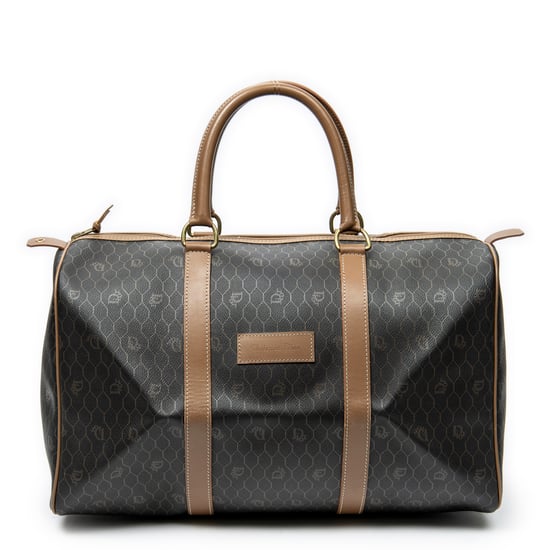 Dior Medium Vintage Travel Boston en marrón Lienzo recubierto - Image 1