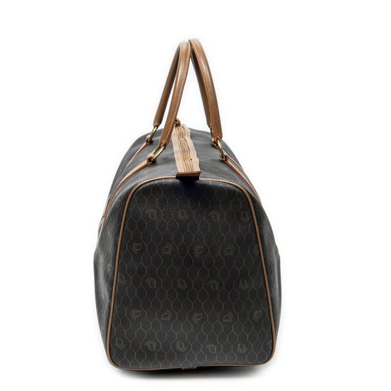 Dior Medium Vintage Travel Boston en marrón Lienzo recubierto - Image 3