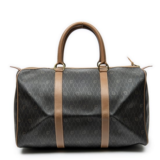 Dior Medium Vintage Travel Boston en marrón Lienzo recubierto - Image 5