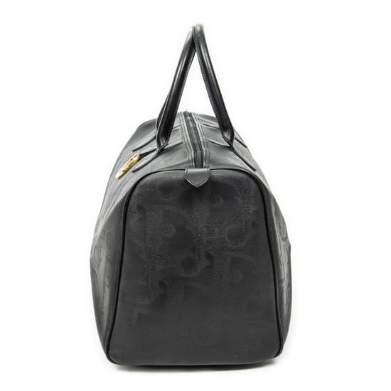 Dior Vintage Medium Travel Boston  en  negro Lienzo recubierto - Image 3