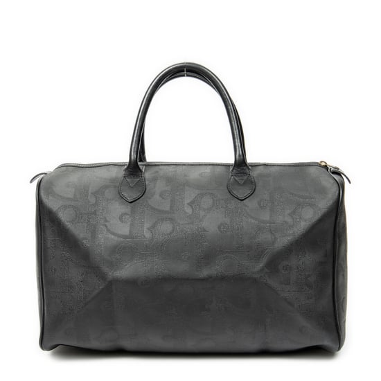 Dior Vintage Medium Travel Boston  en  negro Lienzo recubierto - Image 5