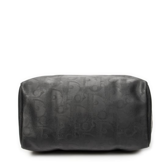 Dior Vintage Medium Travel Boston en negro Lienzo recubierto - Image 6