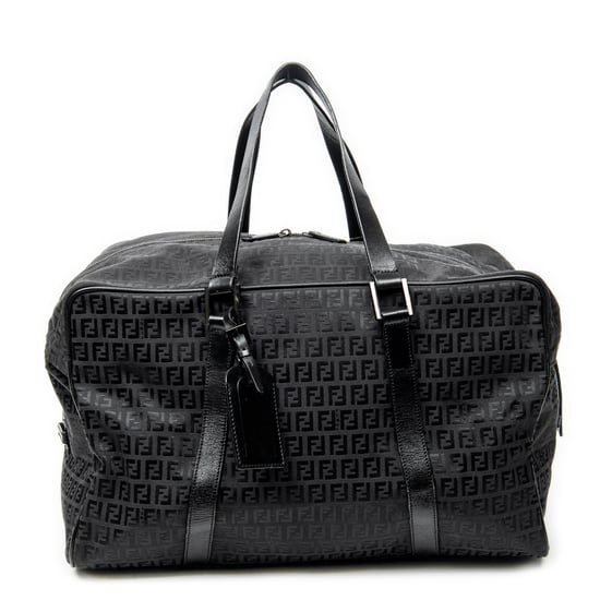 Fendi Collapsible Weekender en negro Lienzo - Image 1