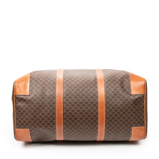 Celine Vintage Large Travel Boston en marrón Lienzo recubierto - Image 6