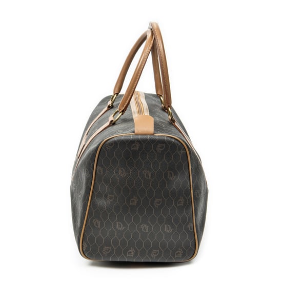 Dior Vintage Medium Boston  en  marrón Lienzo recubierto - Image 3