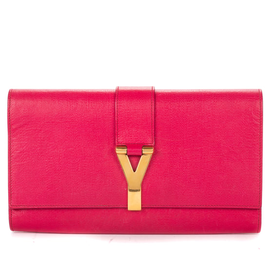Yves Saint Laurent Ligne Y Clutch en rosa Cuero de ternero - Image 1