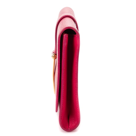 Yves Saint Laurent Ligne Y Clutch en rosa Cuero de ternero - Image 3